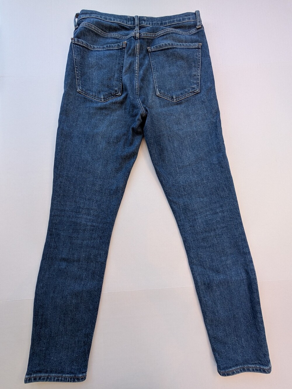 Agolde Nico Slim Straight Jeans in Dark Blue Denim (Fixation) - Picture 3 of 13